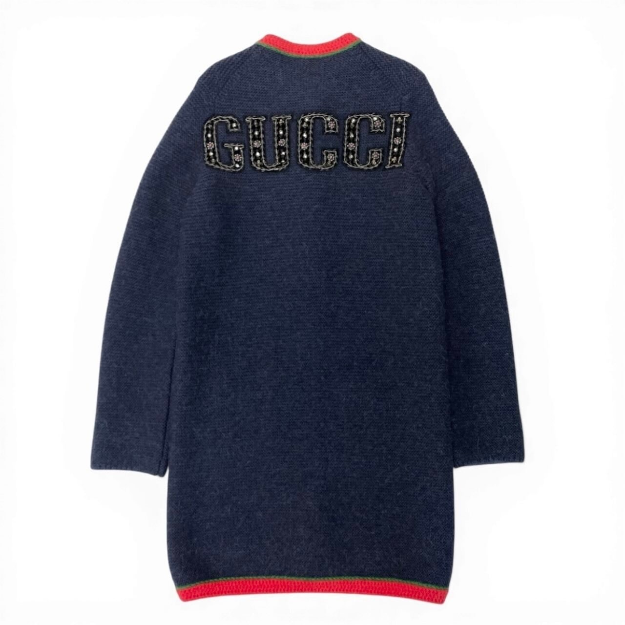 B (目立った傷や汚れなし)】GUCCI グッチ × NYヤンキース ウールニット