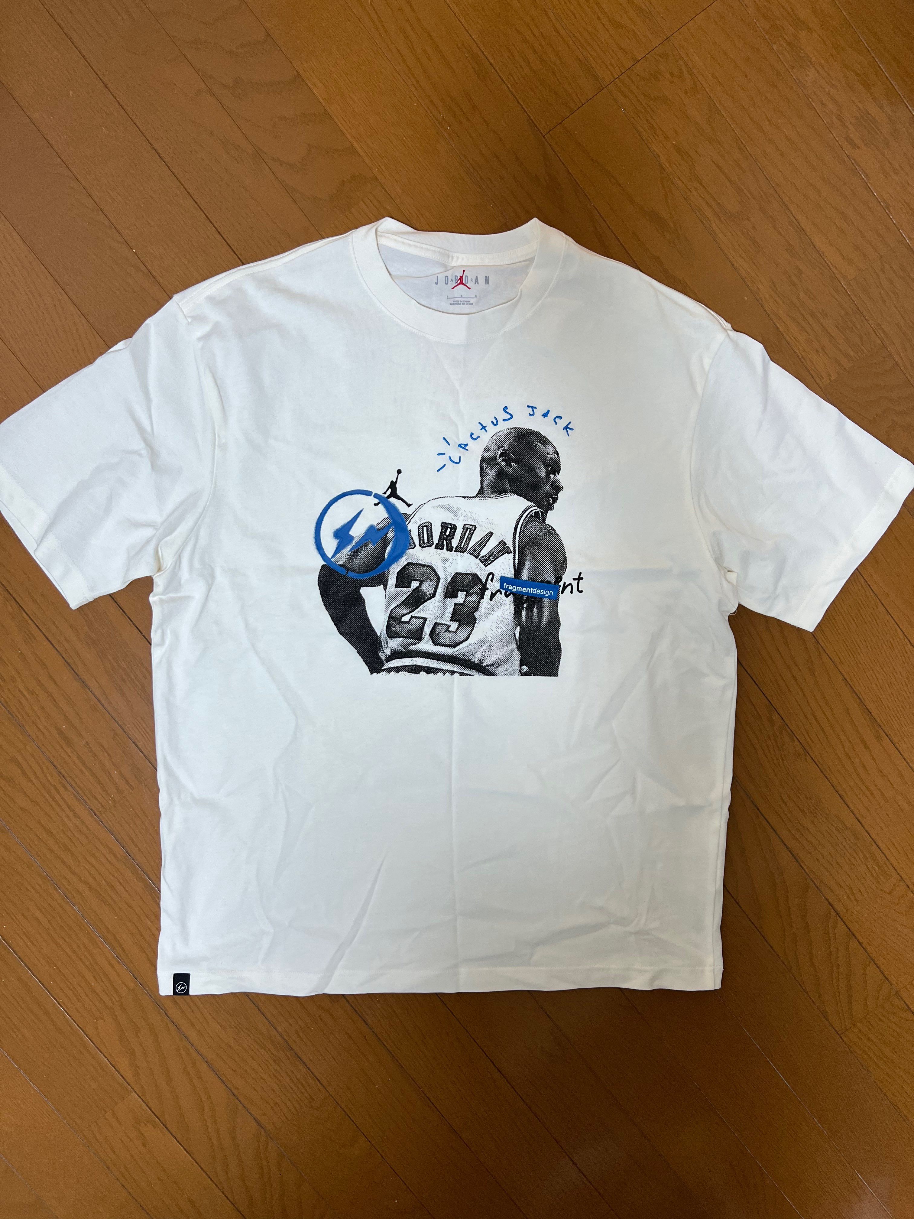 Air Jordan Travis Scott  Fragment Tee "White"