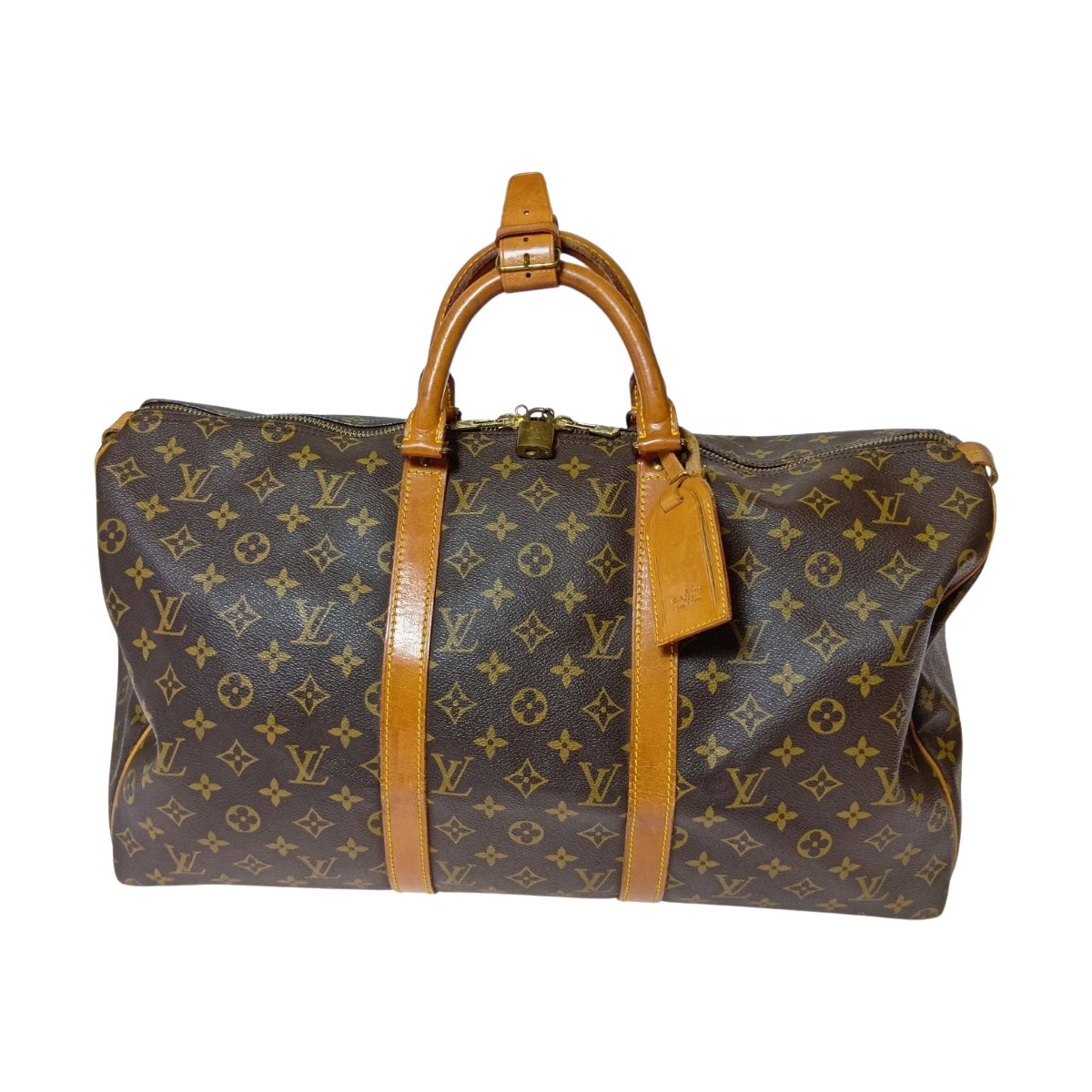 LOUIS VUITTON ルイヴィトン モノグラム キーポル 50 ボストンバッグ M41426 ブラウン