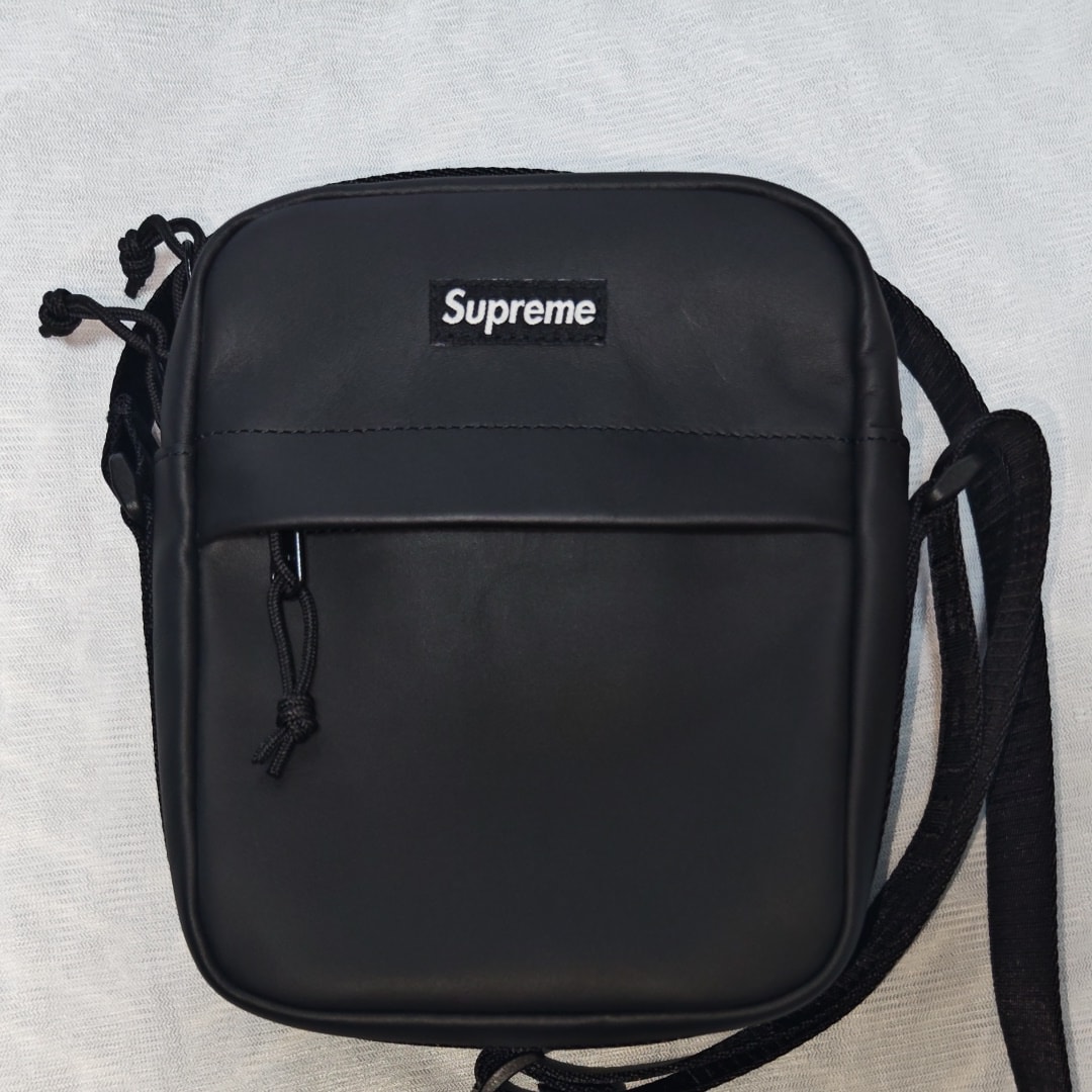 Supreme Leather Shoulder Bag 