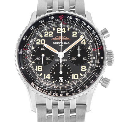 BREITLING ブライトリング ナビタイマー B02 クロノグラフ 41 コスモノート ジャパンリミテッド PB02302A1B1A1 限定200本 ステンレススチール プラチナ【中古】