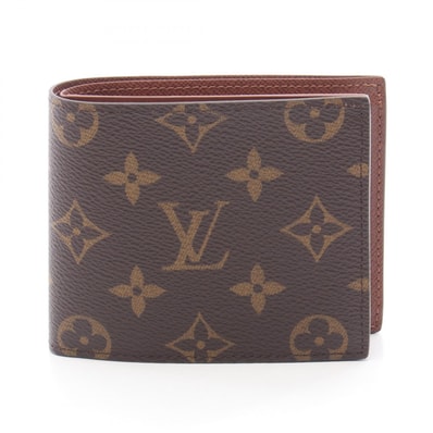 ルイ・ヴィトン LOUIS VUITTON ポルトフォイユ マルコNM 二つ折り財布 財布 PVCコーティングキャンバス PVC モノグラム メンズ ブラウン系 M62288 【中古】