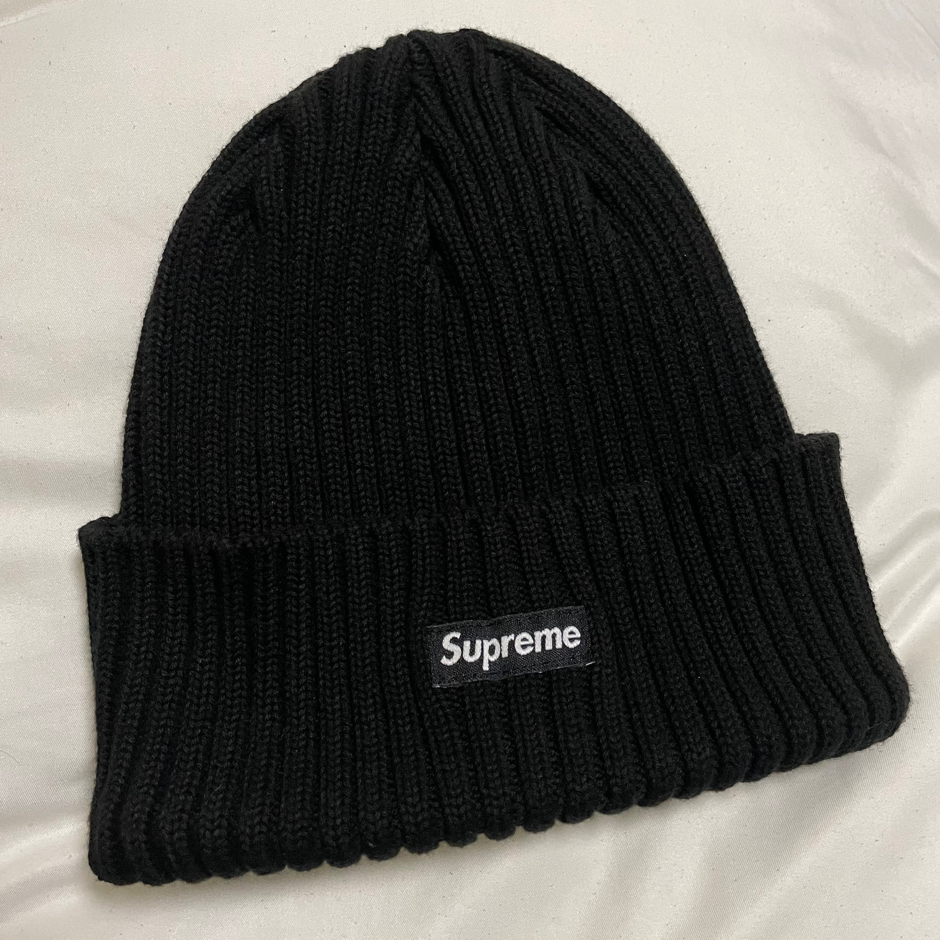 Supreme Overdyed Beanie "Black"(19SS)