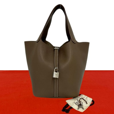 HERMES エルメス ピコタンロック MM トリヨンクレマンス ハンドバッグ ベージュ
05784