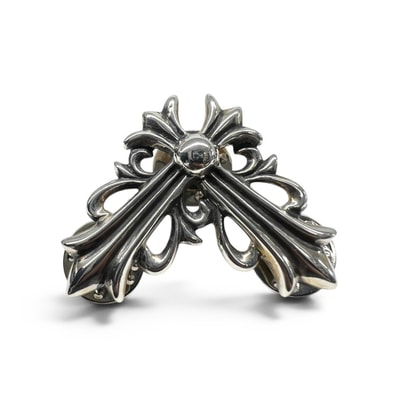 Chrome Hearts Stick Pin Large Floral Cross Corner "Silver"