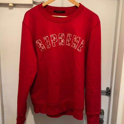 Supreme / Louis Vuitton Arc Logo Crewneck "Red"