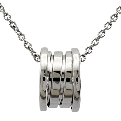 ブルガリ B-ZERO.1 ビーゼロワン ネックレス 18金 K18ホワイトゴールド レディース BVLGARI 中古