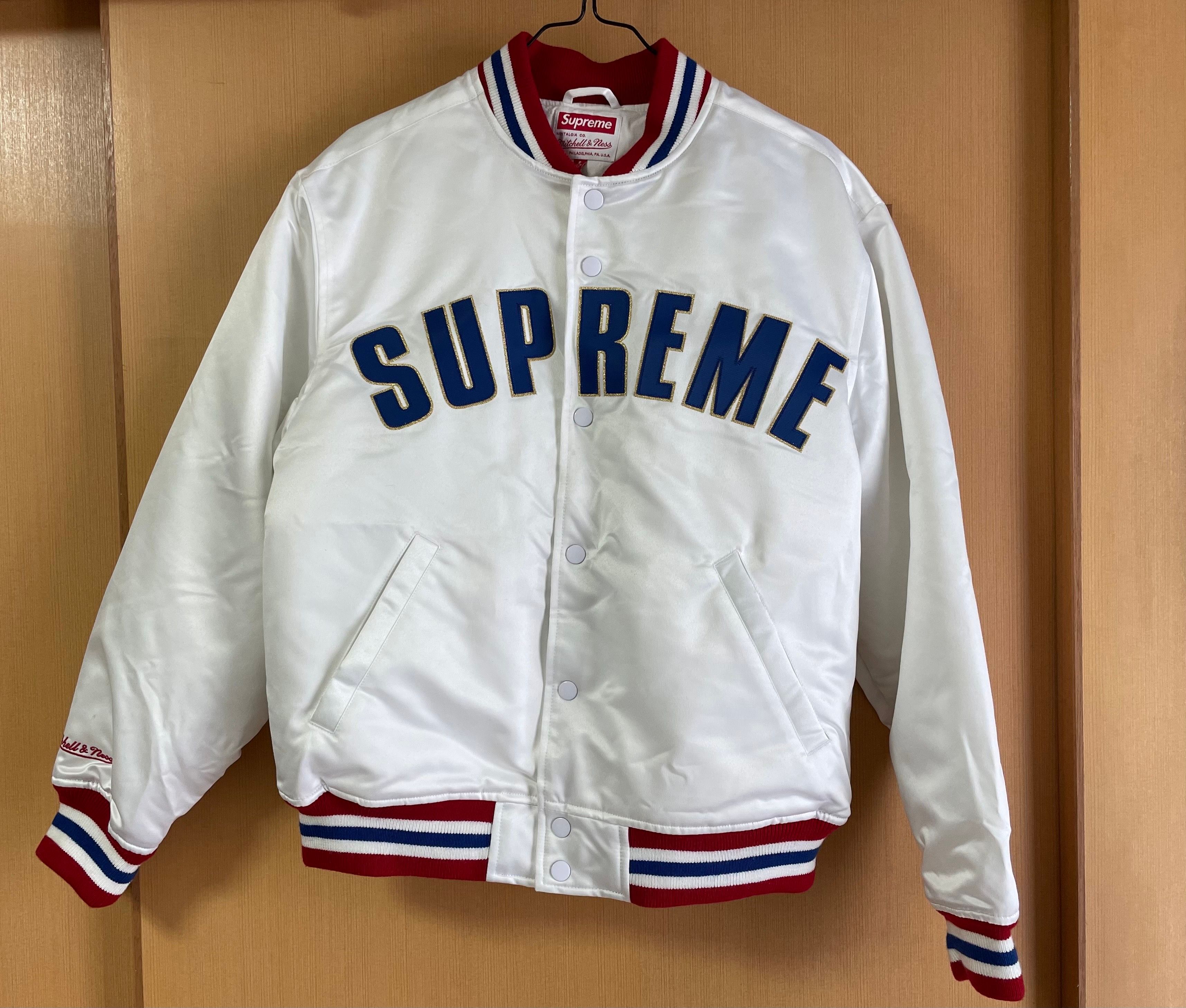 Supreme / Mitchell & Ness® Satin Varsity Jacket 