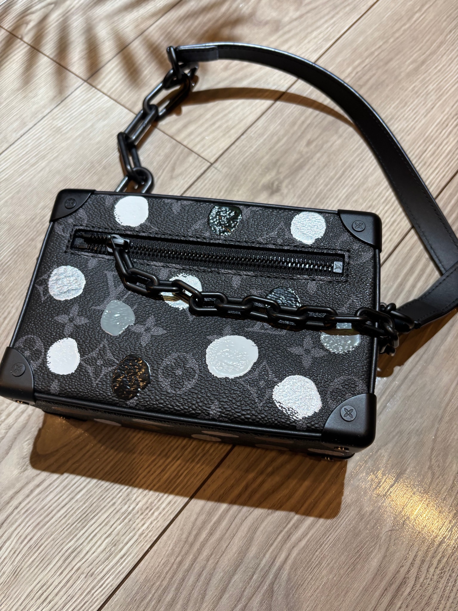 Louis Vuitton x Yayoi Kusama Mini Soft Trunk Monogram Eclipse Painted Dots