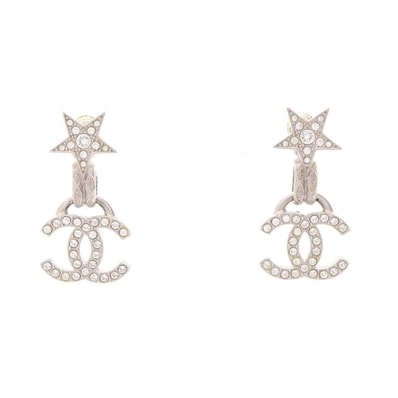 シャネル CHANEL ココマーク スター ピアス ジュエリー メタル / ラインストーン レディース シルバー系 / クリア系 【中古】