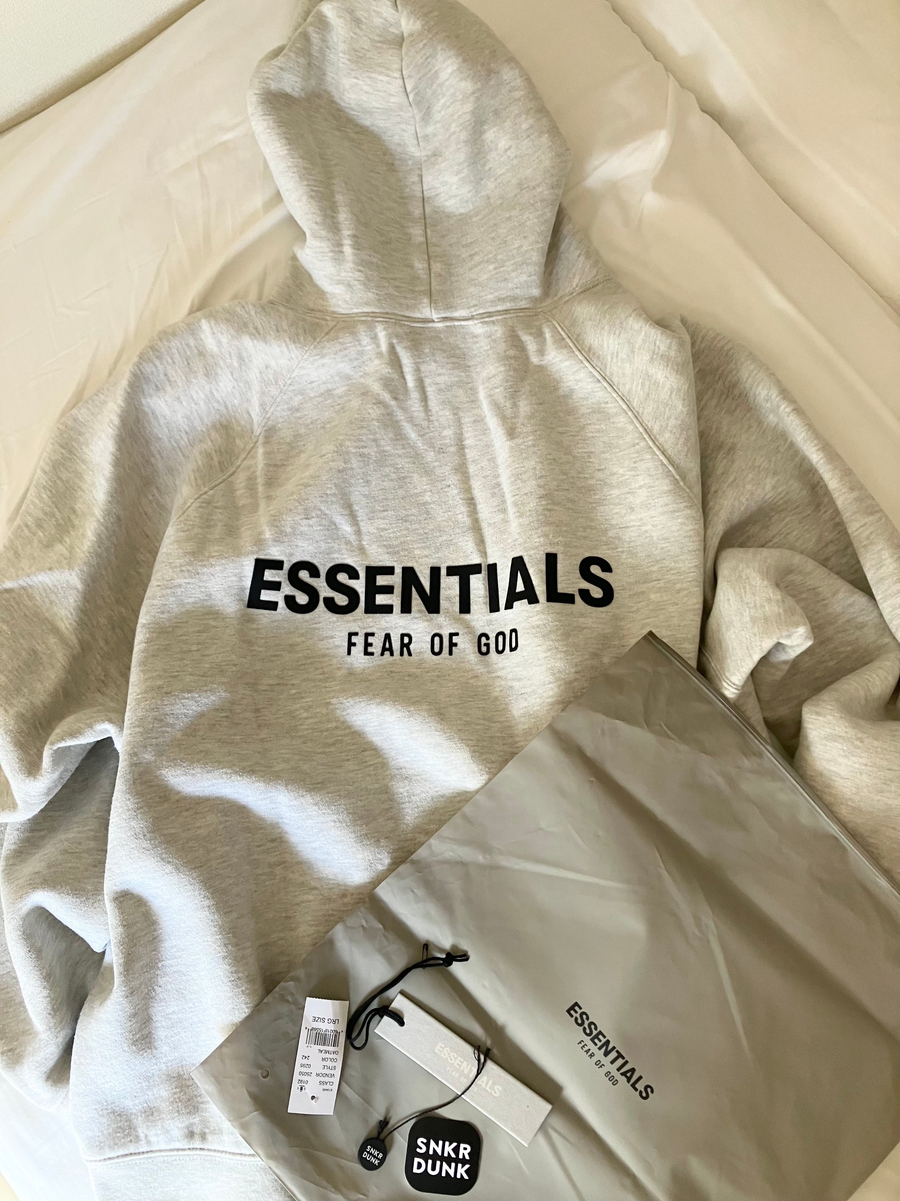 FEAR OF GOD ESSENTIALS Pullover Hoodie "Light Heather Oatmeal"