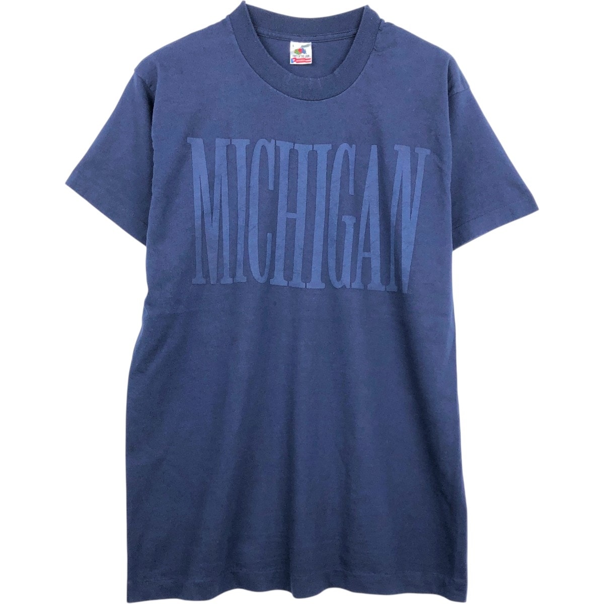 古着 90年代 フルーツオブザルーム FRUIT OF THE LOOM MICHIGAN ミシガン大学 カレッジTシャツ USA製 メンズL相当 ヴィンテージ/eaa667555