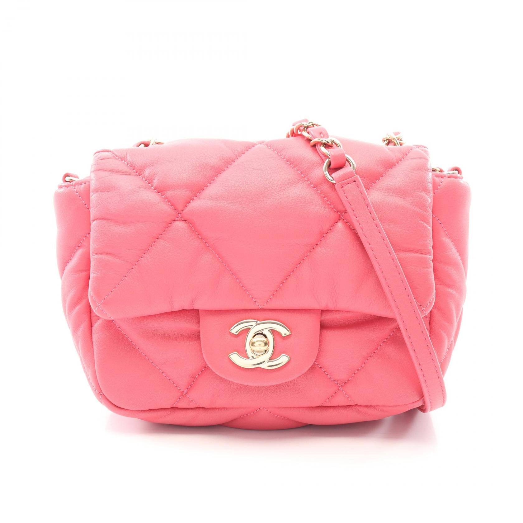 シャネル CHANEL マトラッセ ショルダーバッグ バッグ ラムスキン(羊革) レディース ピンク系 AS2232 【中古】