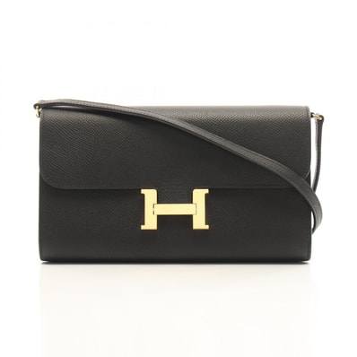エルメス HERMES コンスタンス ロング トゥーゴー ショルダーバッグ バッグ ヴォーエプソン ヴォーエプソン K刻印(2025年製造) レディース ブラック系 【中古】