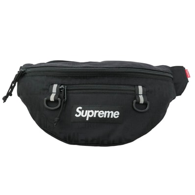 Supreme シュプリーム 19SS Waist Bag ウエストバック 総柄 ブラック系【中古】