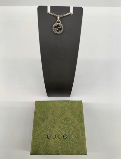 GUCCI Interlocking G Pendant Necklace