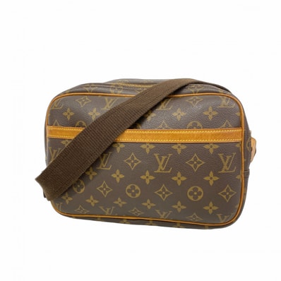 【6dc2594】ルイヴィトン ショルダーバッグ モノグラム リポーターPM M45254 ブラウン【中古】レディース