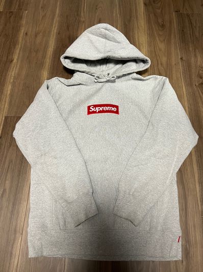 Supreme Box Logo Hooded Sweatshirt "Heather Grey" (16FW)