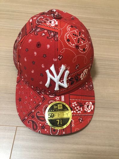 KITH × NEW ERA Yankees Deconstructed Bandana Low Profile "Pyre"