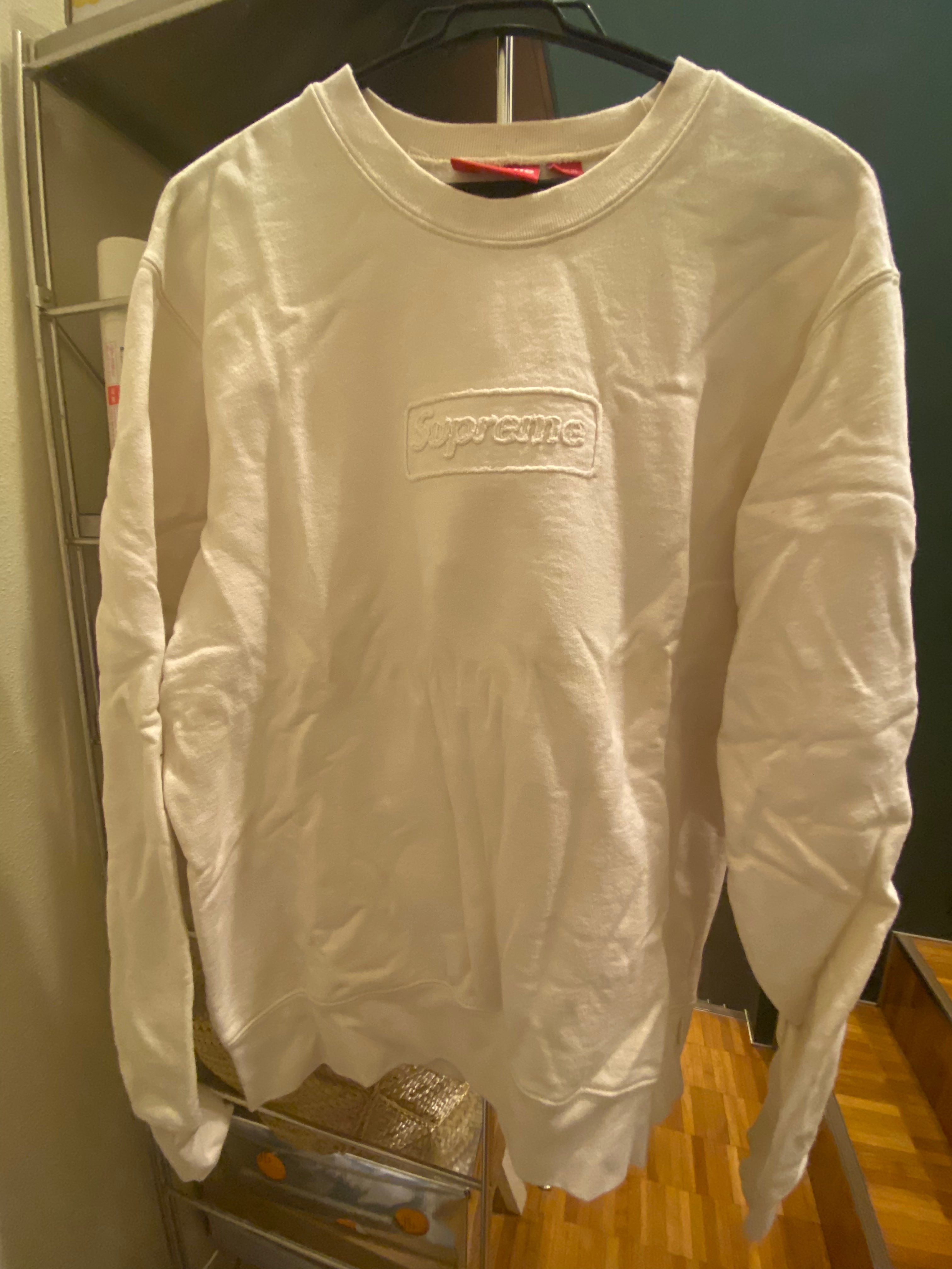 Supreme Cutout Logo Crewneck "Natural"