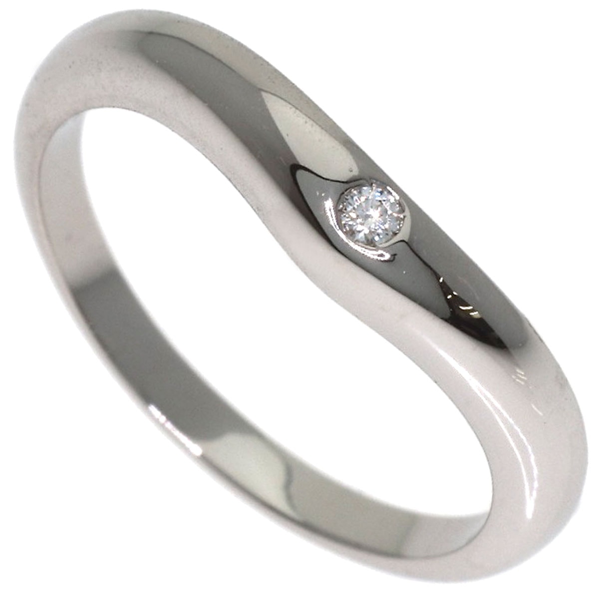BVLGARI ブルガリ フェディ 1P ダイヤモンド リング・指輪 PT950 レディース [中古]