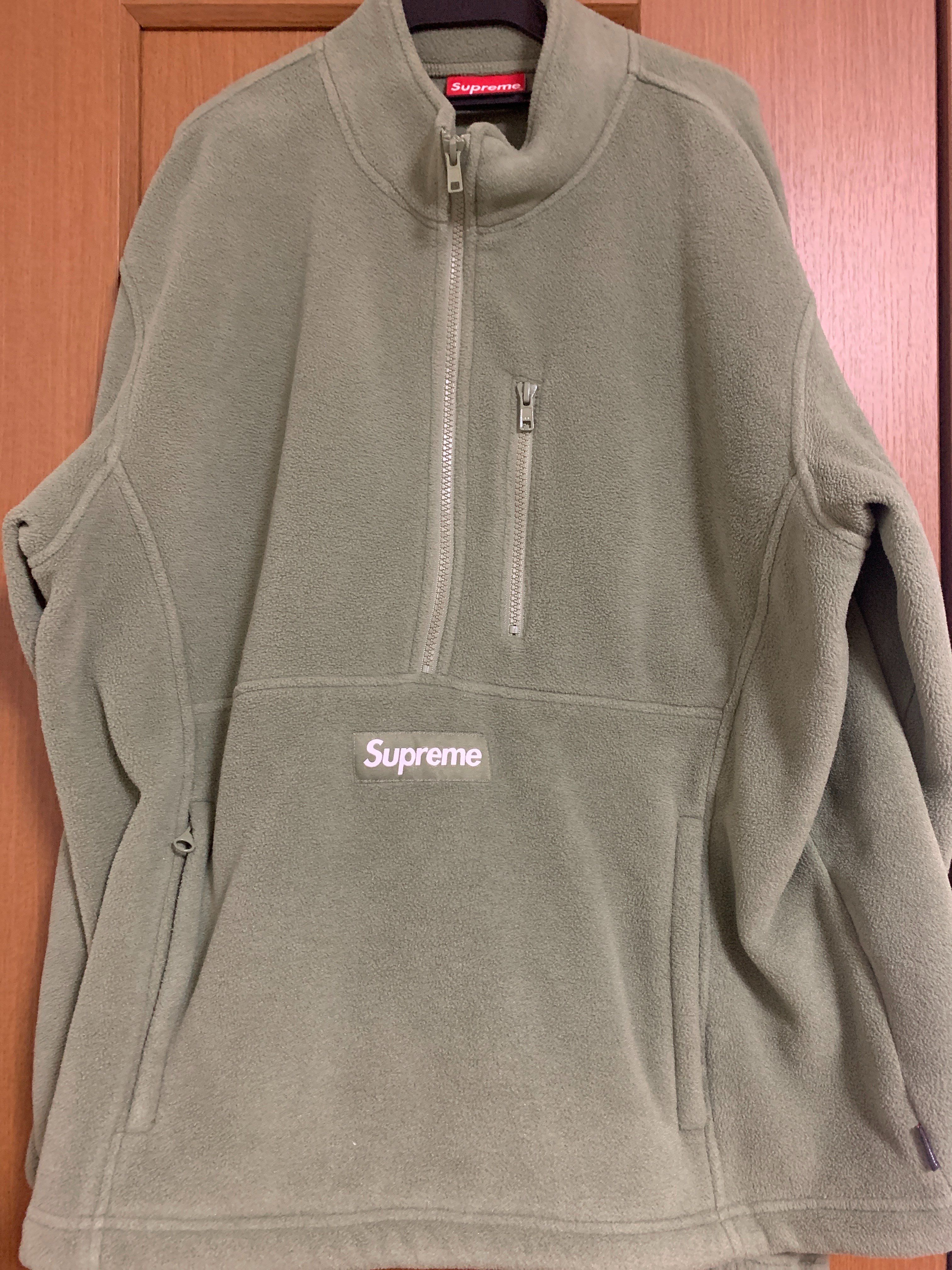 Supreme Polartec Half Zip Pullover "Light Olive"