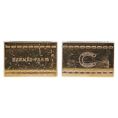 エルメス ツイリーホルダー ツイリーリング スカーフリング 2点セット ゴールド メッキ レディース HERMES 【中古】