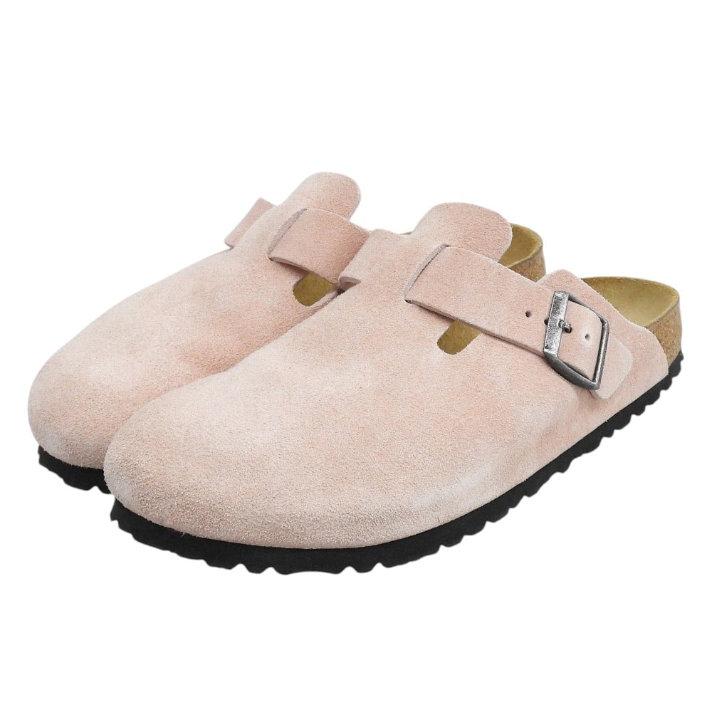 ビルケンシュトック 美品 Boston LEVE Pink Clay ナロー サンダル シューズ メンズ ピンク 41 1031635 41