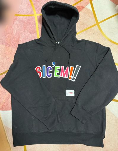 Supreme / WTAPS Sic'em! Hooded Sweatshirt "Black"