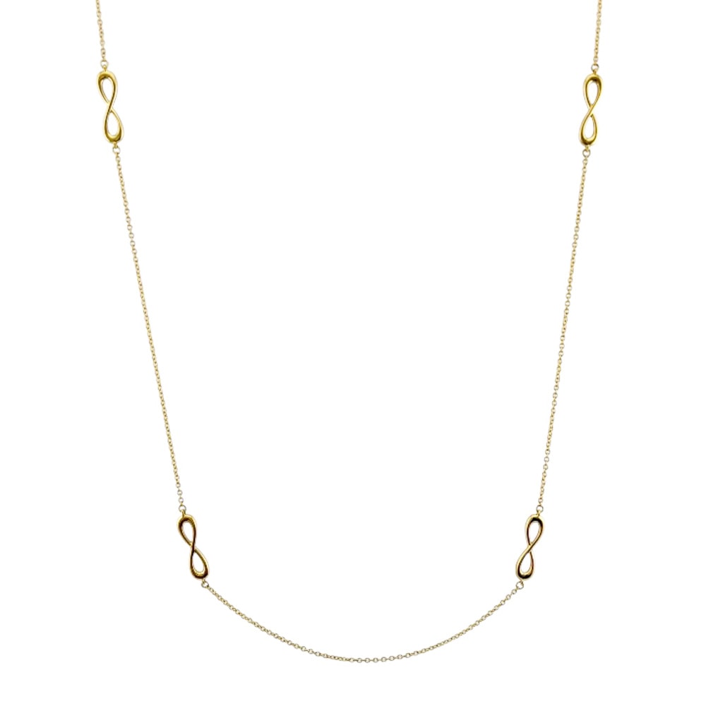 ティファニー インフィニティエンドレス ネックレス 18金 K18イエローゴールド レディース TIFFANY&Co. 中古