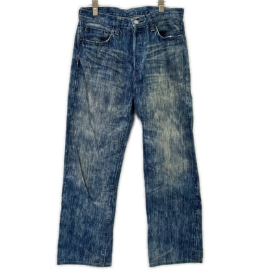 シュガーケーン SC40401 インディゴ ALOHA DENIM 砂糖黍 ダメージ加工デニムパンツ 33/34