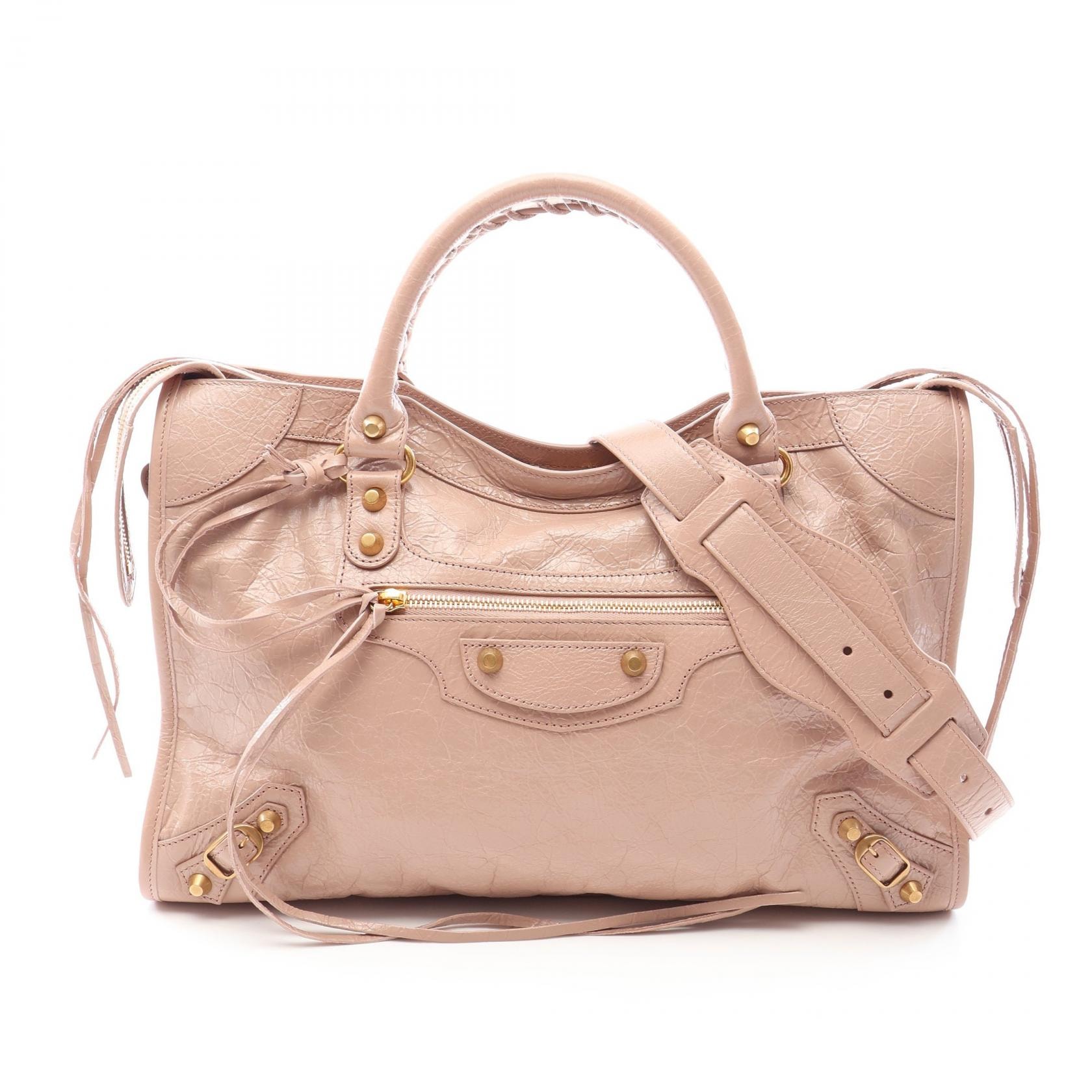 バレンシアガ BALENCIAGA Le City Medium 2WAY ハンドバッグ バッグ レザー レディース ピンク系 8657602ACLN5833 【新品】