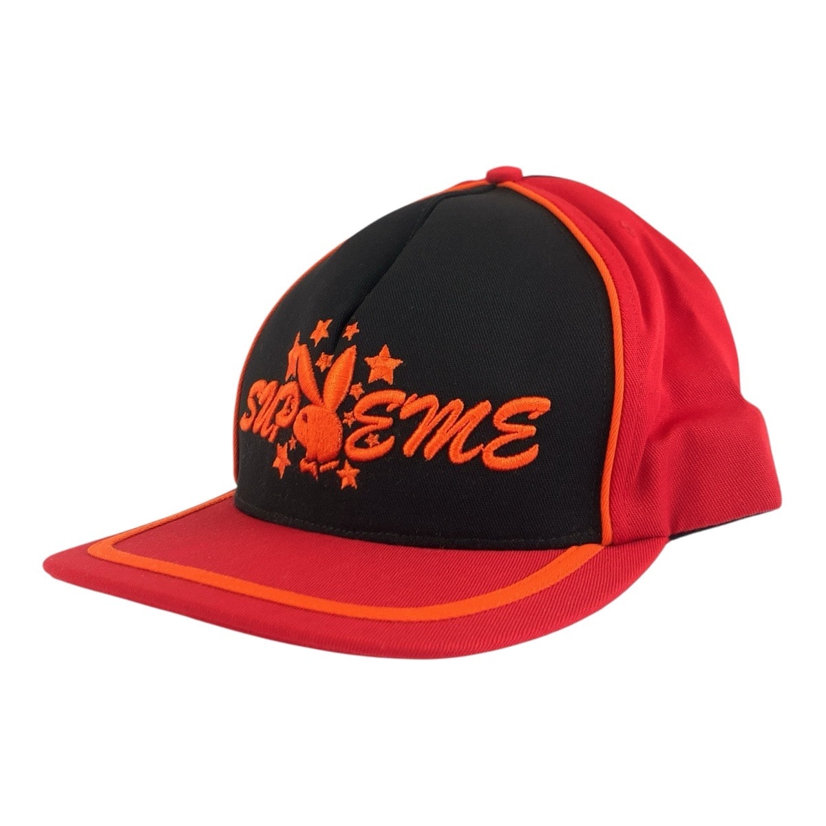 超美品 Supreme シュプリーム Playboy 5-Panel レッド ブラック コットン ポリエステル/ キャップ 604467 【中古】
