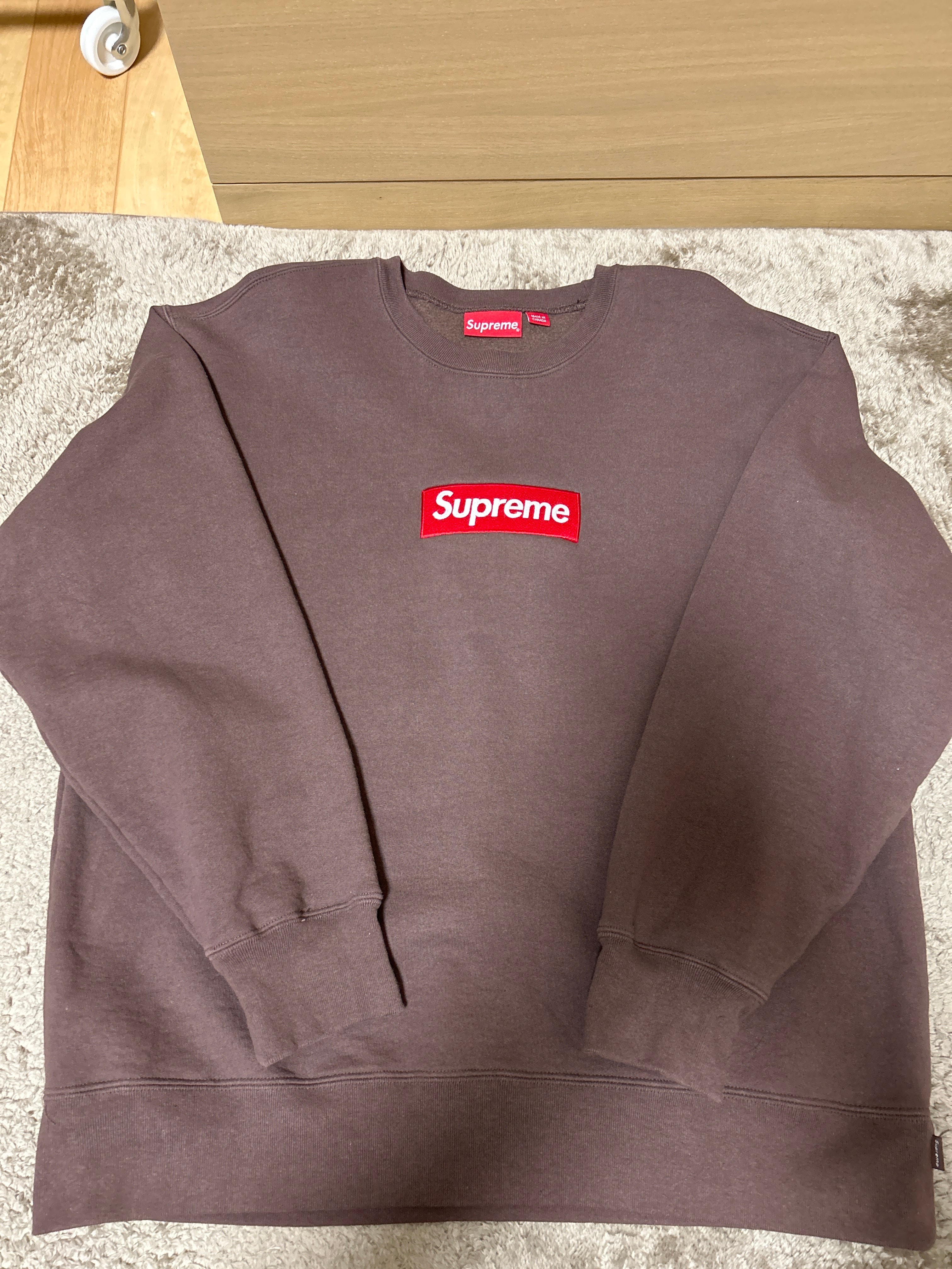 Supreme Box Logo Crewneck "Brown" (22FW)