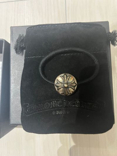 Chrome Hearts Hair Band # 2 Cross Bracelet "Black"