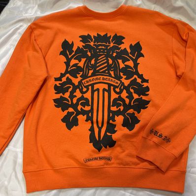 クロムハーツ ダガー スウェット ジャージ XLサイズ オレンジ 橙