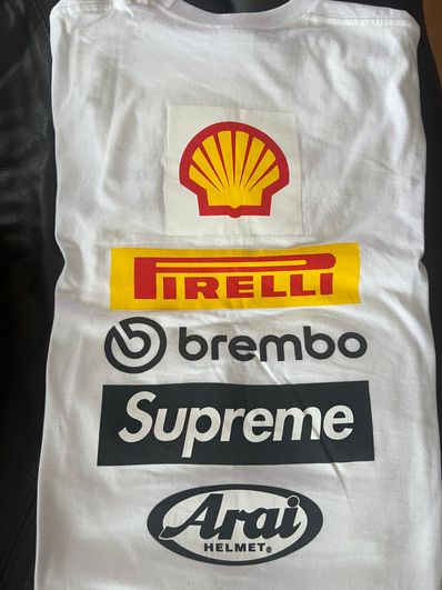 Supreme x Ducati Logos Tee "White"