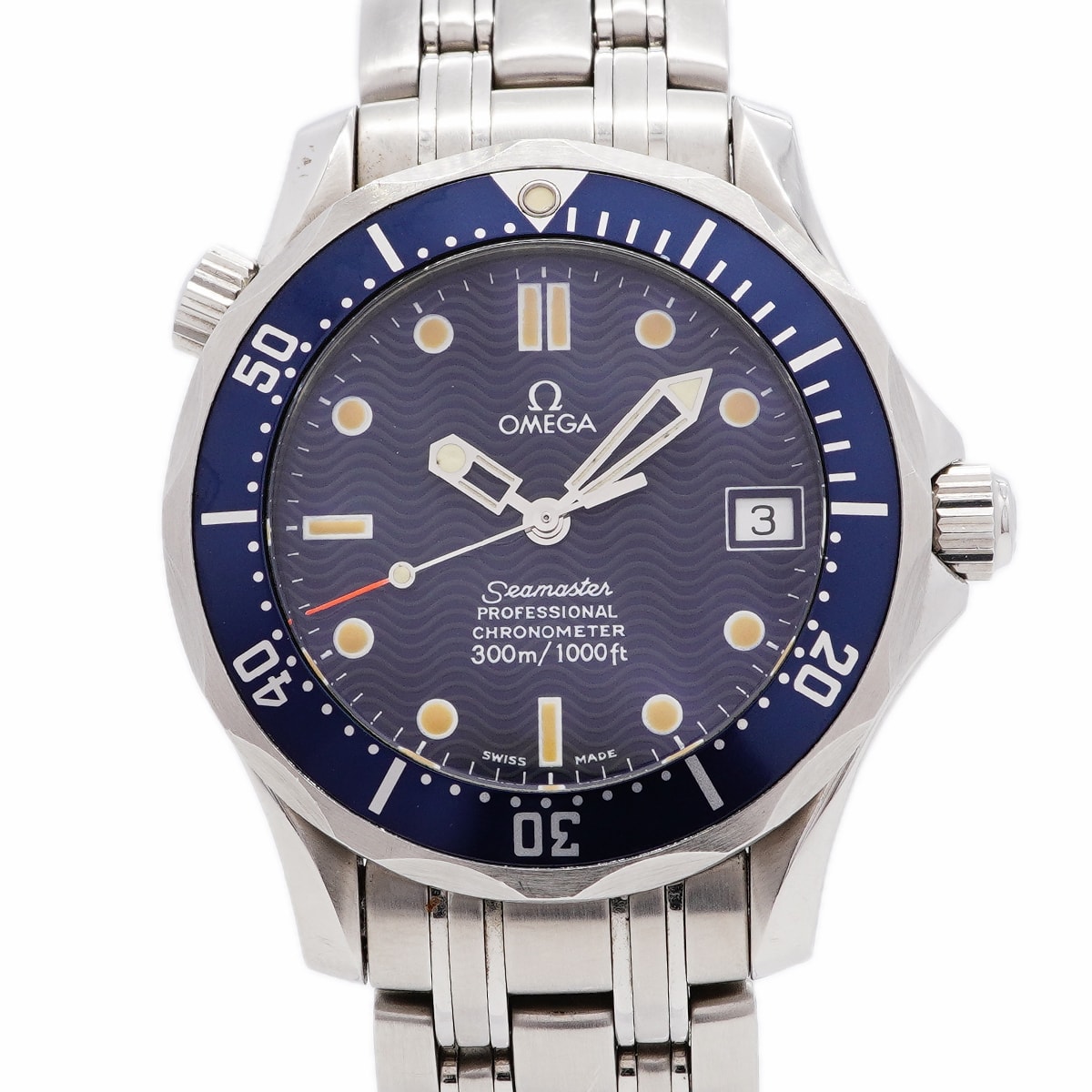 ★最終価格★SALE【6whb0108】オメガ シーマスター300 ダイバー 2551.8 青文字盤【中古】腕時計 ボーイズ