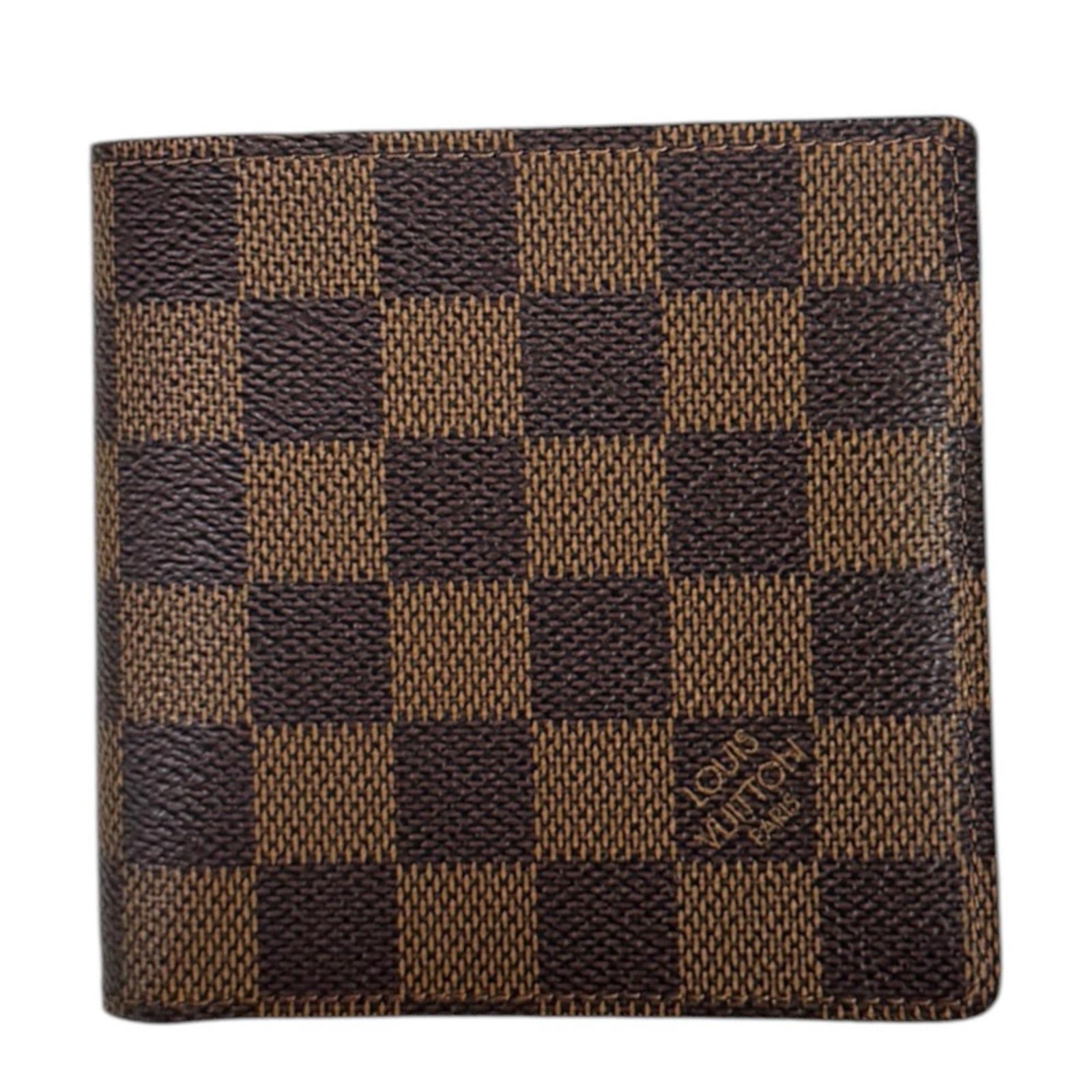 ルイヴィトン ポルトフォイユ・マルコ ダミエ 長財布 ダミエキャンバス N61675 ユニセックス LOUIS VUITTON 中古