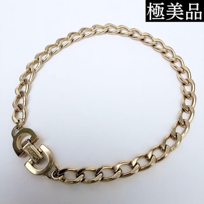 【極美品】Christian Dior クリスチャンディオール ヴィンテージ チェーン ブレスレット ゴールド アクセサリー