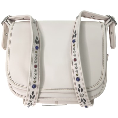COACH コーチ パトリシア サドル ショルダーバッグ マルチカラースタッズ F59380 アイボリー