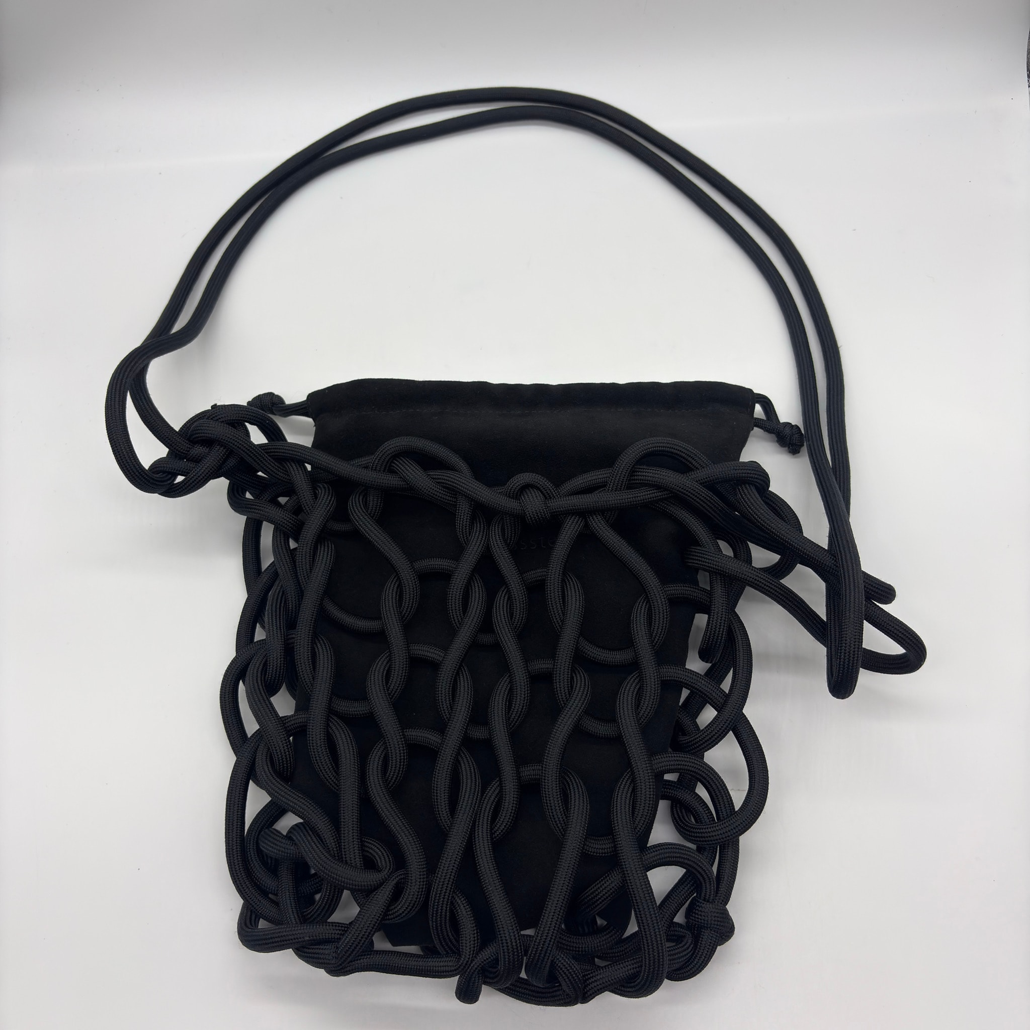 ssstein Para Cord Hand Knit Bag "Black"