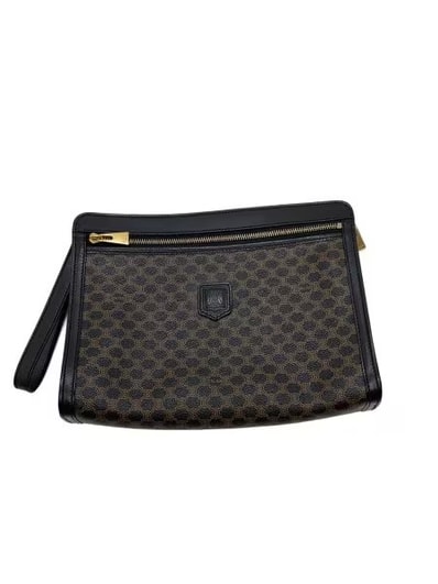 CELINE Macadam Clutch Bag "Black"