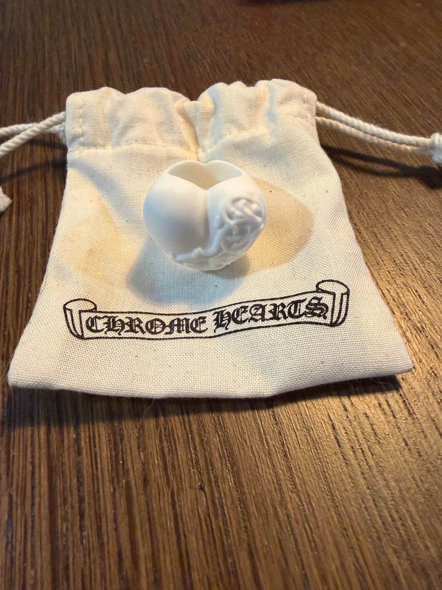 Chrome Hearts Rubber Heart Silicon Ring "White"