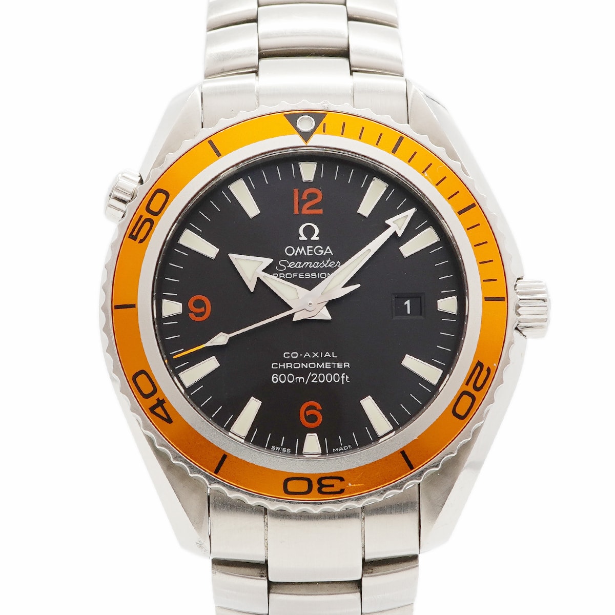 ★最終価格★SALE【6wga0068】オメガ シーマスター プラネットオーシャン 2208.50 黒文字盤【中古】腕時計 メンズ