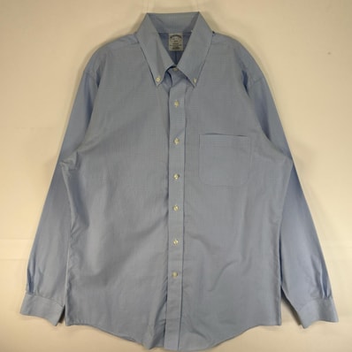 古着 ブルックスブラザーズ Brooks Brothers 長袖シャツ ボタンダウン 1818 REGENT L ブルー系 チェック メンズ