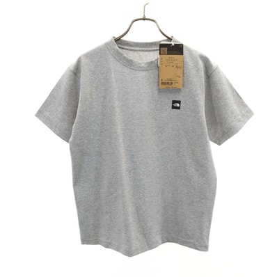 未使用 THE NORTH FACE ノースフェイス スモールボックスロゴ 半袖 Tシャツ S グレー NT32147 アウトドア