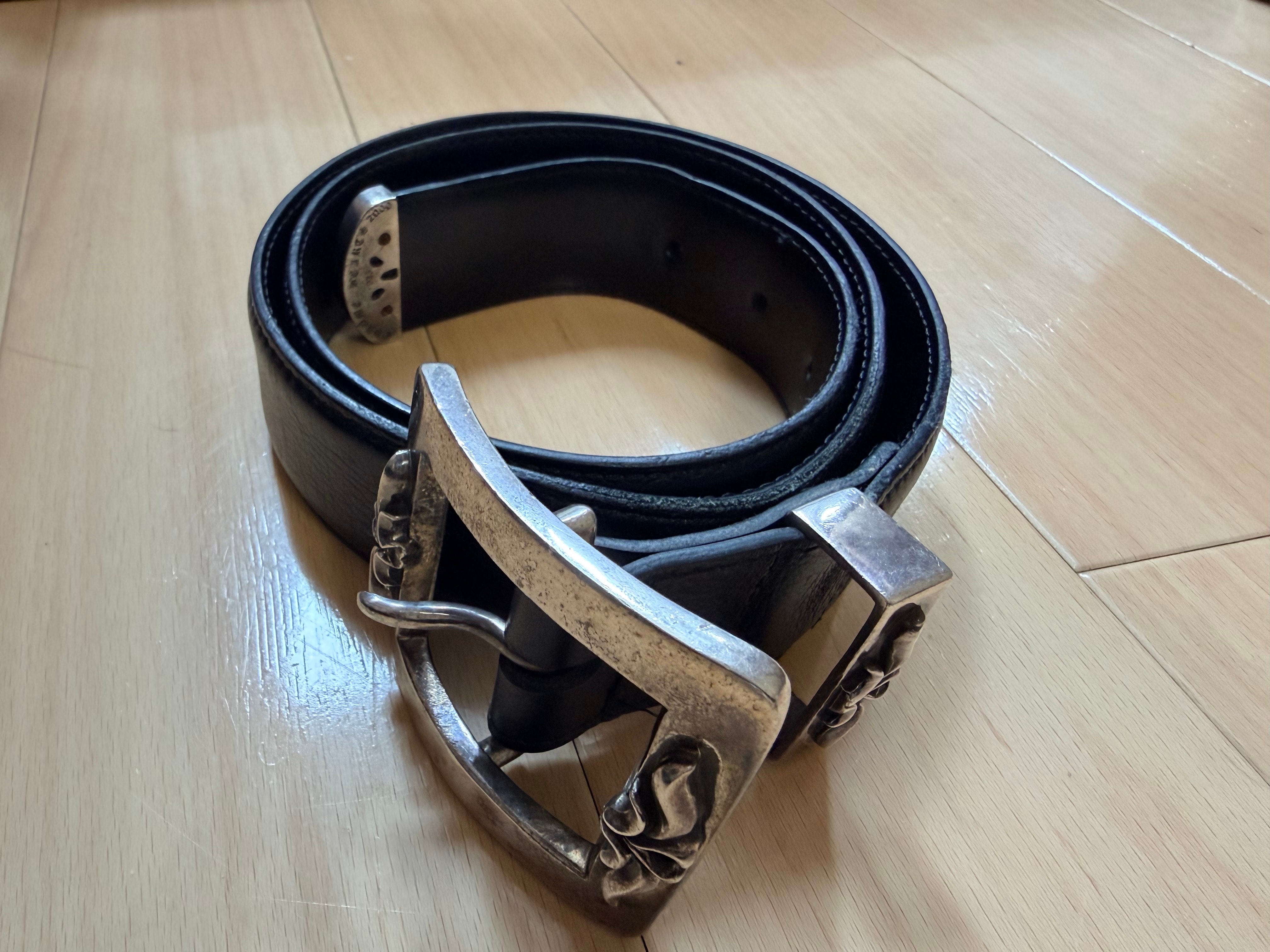 Chrome Hearts BLT 3PC OTJ Leather Belt "Black"