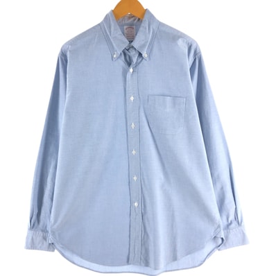古着 ブルックスブラザーズ Brooks Brothers Est.1818 長袖 ボタンダウンシャツ USA製 メンズL相当/eaa541748