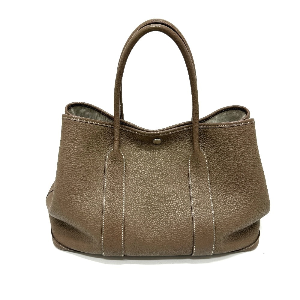 エルメス HERMES ガーデンパーティPM ガーデンパーティ PM カバン バッグ ハンドバッグ トートバッグ ネゴンダ D刻 エトゥープ ベージュ